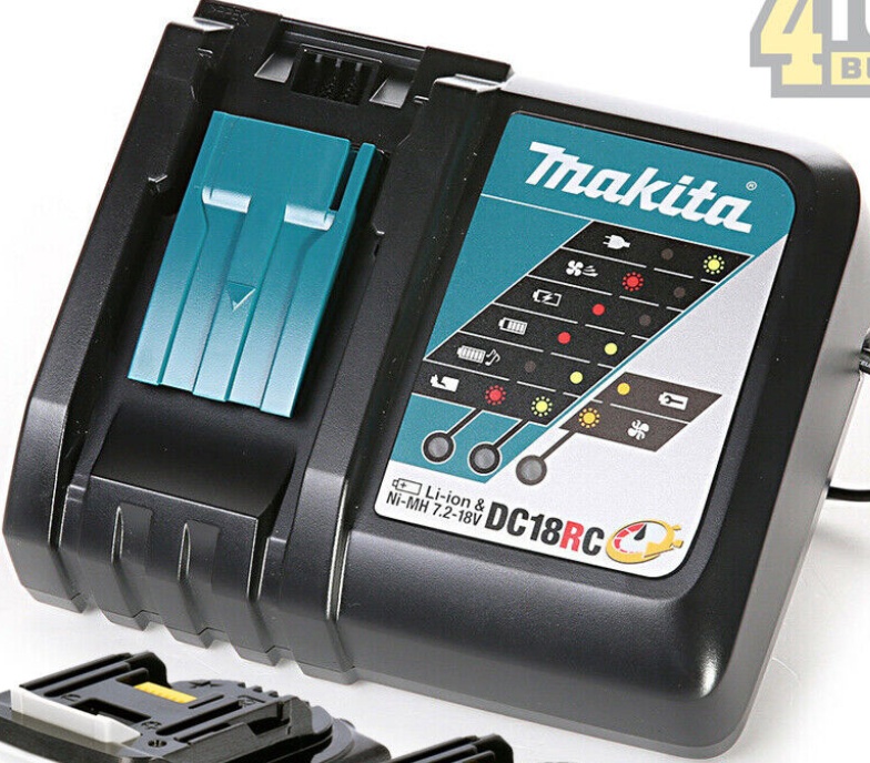 2 x Genuine Makita 18V 5.0Ah LXT Lithium Battery BL1850 + DC18RC Fast Charger