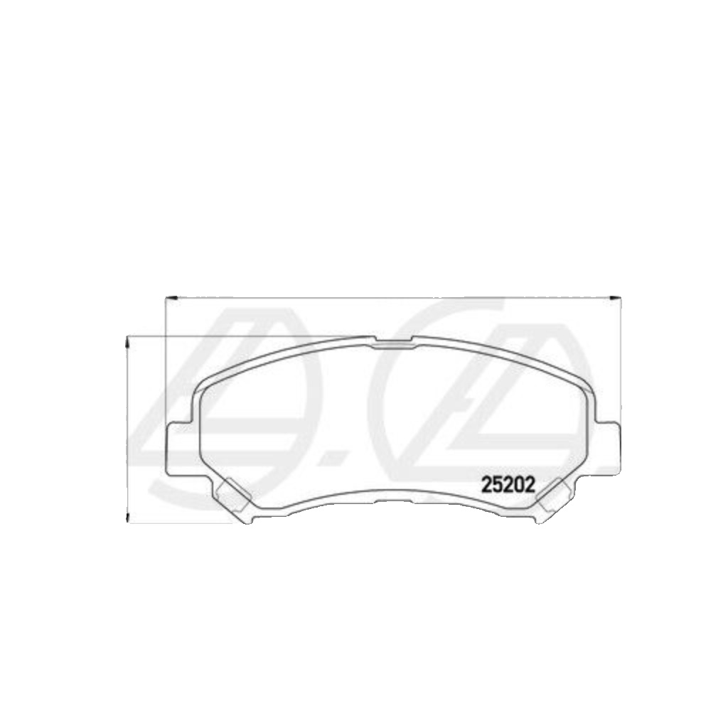 BREMBO Brake Pad Set P79028 Front Axle - Maximum Driving Comfort Performance