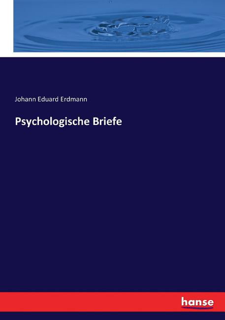 Erdmann - Psychologische Briefe - New paperback or softback - 06 - X555z