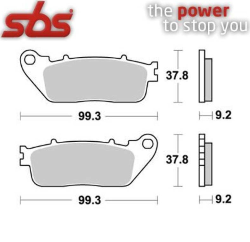 Brake Pads for HONDA CB 1000 R BLACK EDITION ABS 2021 Rear Organic Street SBS
