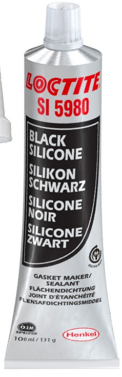 2x LOCTITE SI5980 Silicone Flange Sealant - Black - 100ml - 2064235