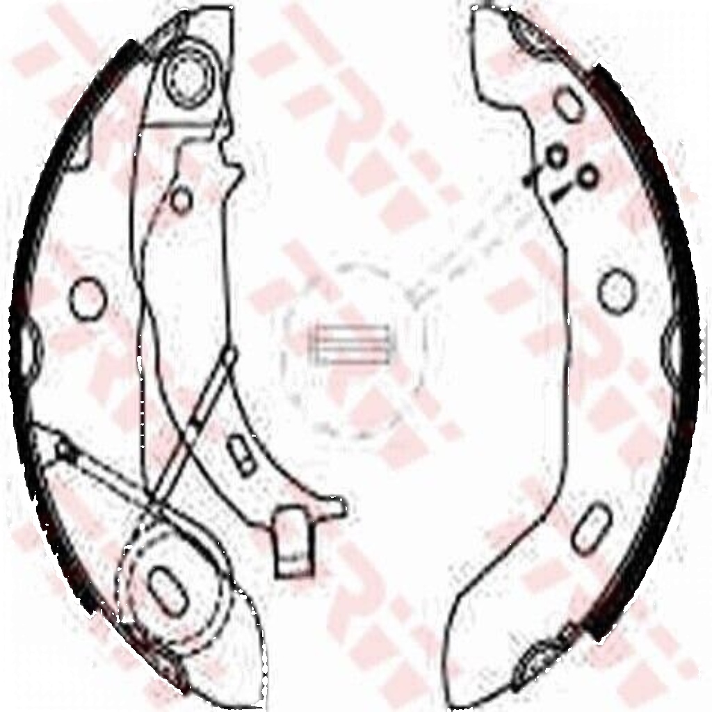 Rear TRW-OE GS8627 Brake Shoe Set for MERCEDES-BENZ