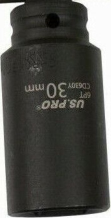 US PRO 30mm 1/2 dr 6pt Deep Impact Socket 2091