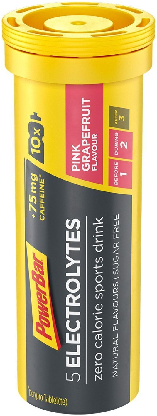 5 Elektrolytes Zero Calorie Sports Drink Röhrchen - 10 Brausetabs - Pink Grapefruit (mit Koffein)