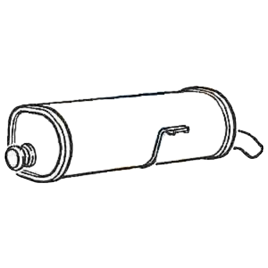 Klarius PG629X Exhaust Rear Box 206 206 CC 1.4 1.6 00-03