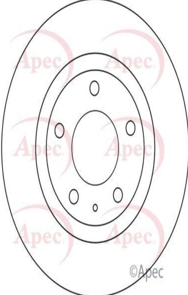 Apec Brake Disc Front Single 51937217 51937218 5028906093297 DSK3079