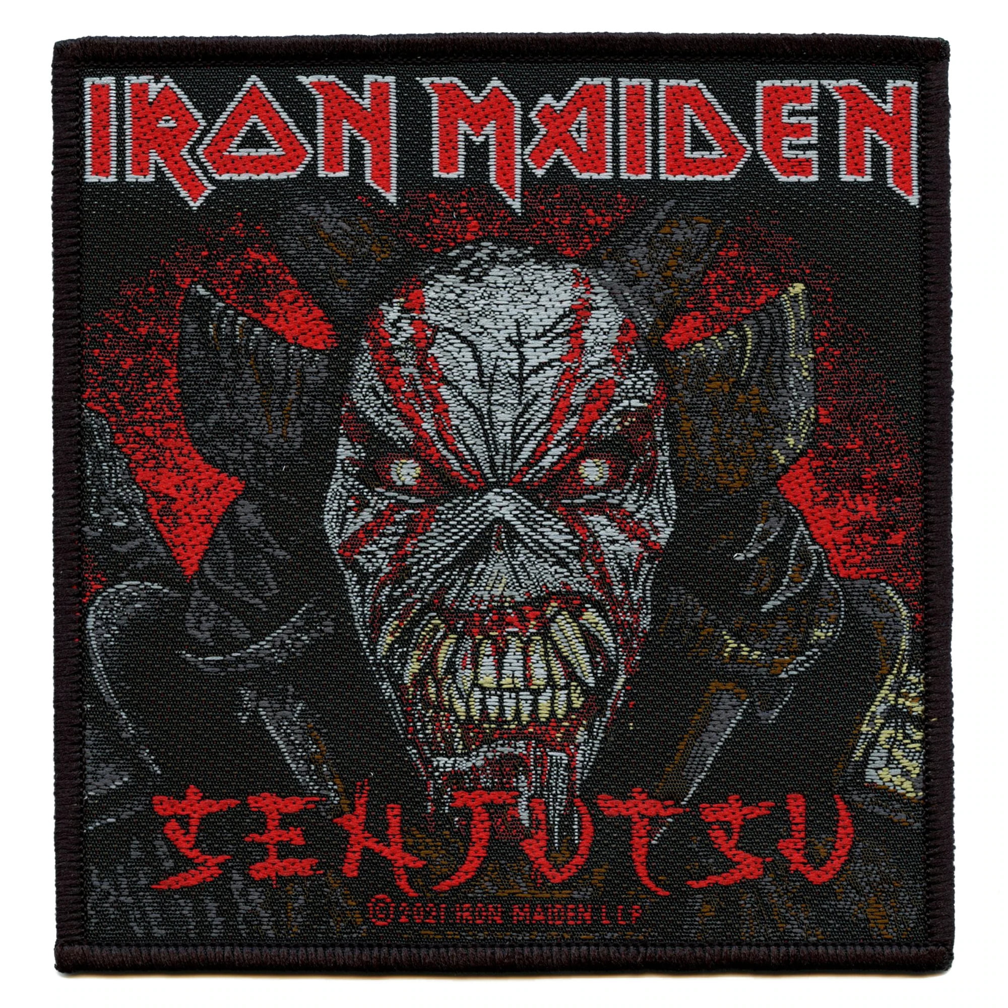 Iron Maiden Patch Senjutsu Back Cover Black