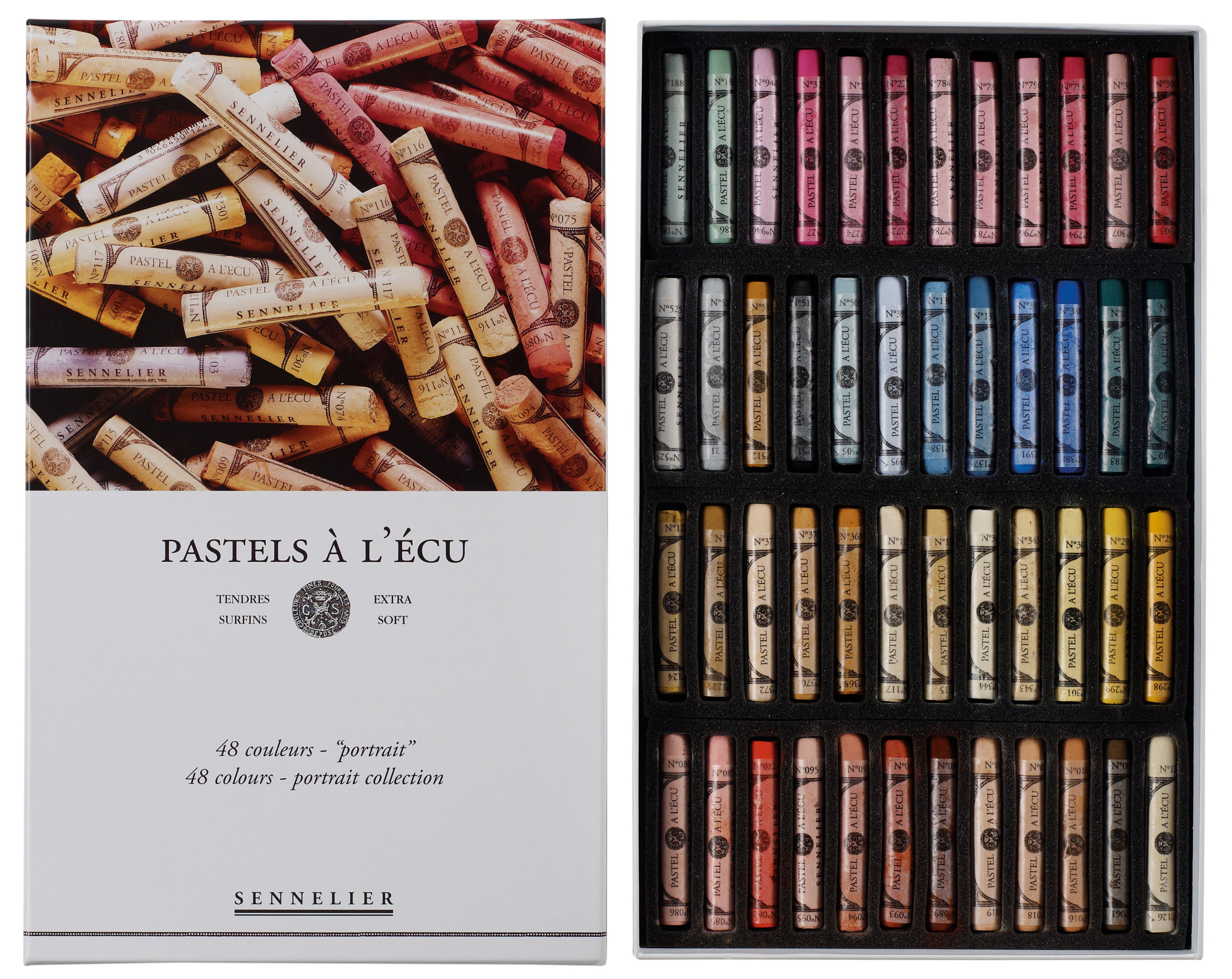 Sennelier : Set of Soft Pastels FULL STICKS 48 PORTRAIT