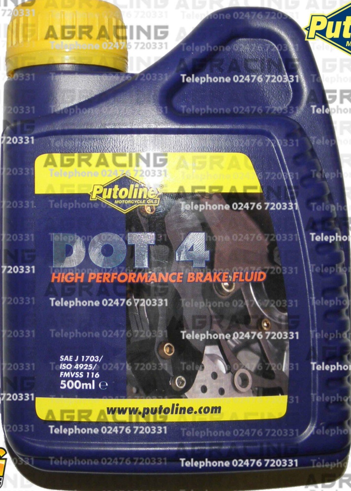 Free Shipping Putoline DOT 4 Brake Fluid 500 Ml For Motorcycle Parts