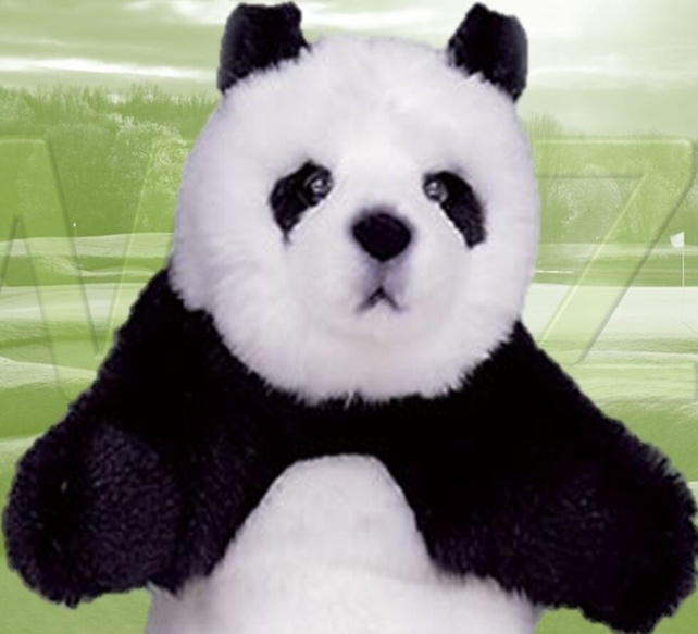 Panda Bear by Daphne's Large Novelty Golf Club Driver 1 Wood Headcover 460cc