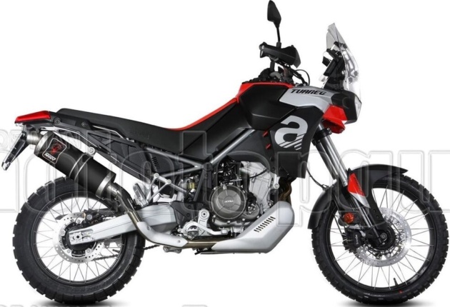 Auspuff APRILIA TUAREG 660 2022 2023 MIVV Dakar Schwarz
