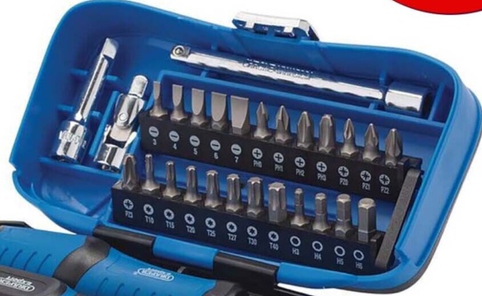 Draper 04713 Expert Socket And Bit Set 1/4″ Sq. Dr. (39 Piece)