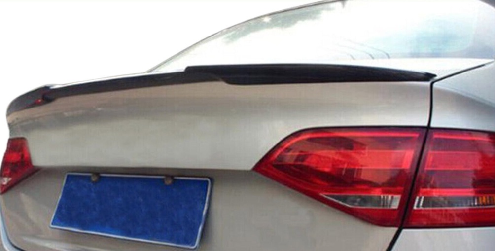 Rear Trunk Boot Lip Spoiler Gloss Black Sport Fits Audi A4 B8 2008-2011 New