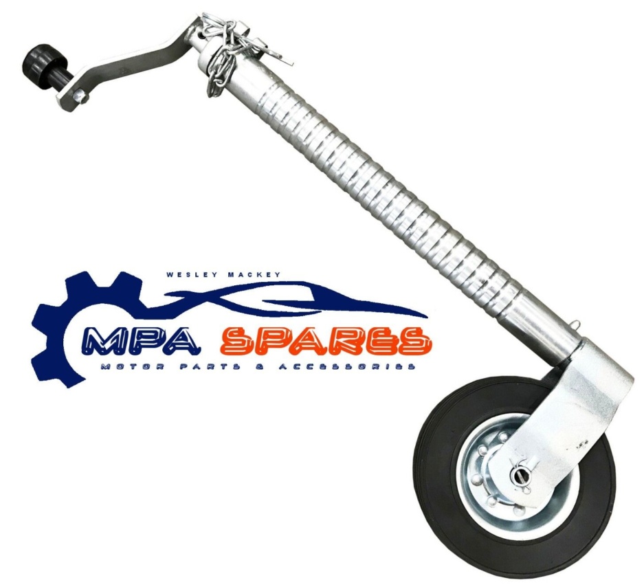 TRAILER JOCKEY WHEEL 48mm ribbed compatible with Ifor Williams & more FREE DEL