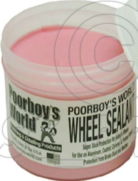 Poorboys Alloy Wheel Sealant Metal Rim Wax Polish Rimwax & 2 Applicator Pads