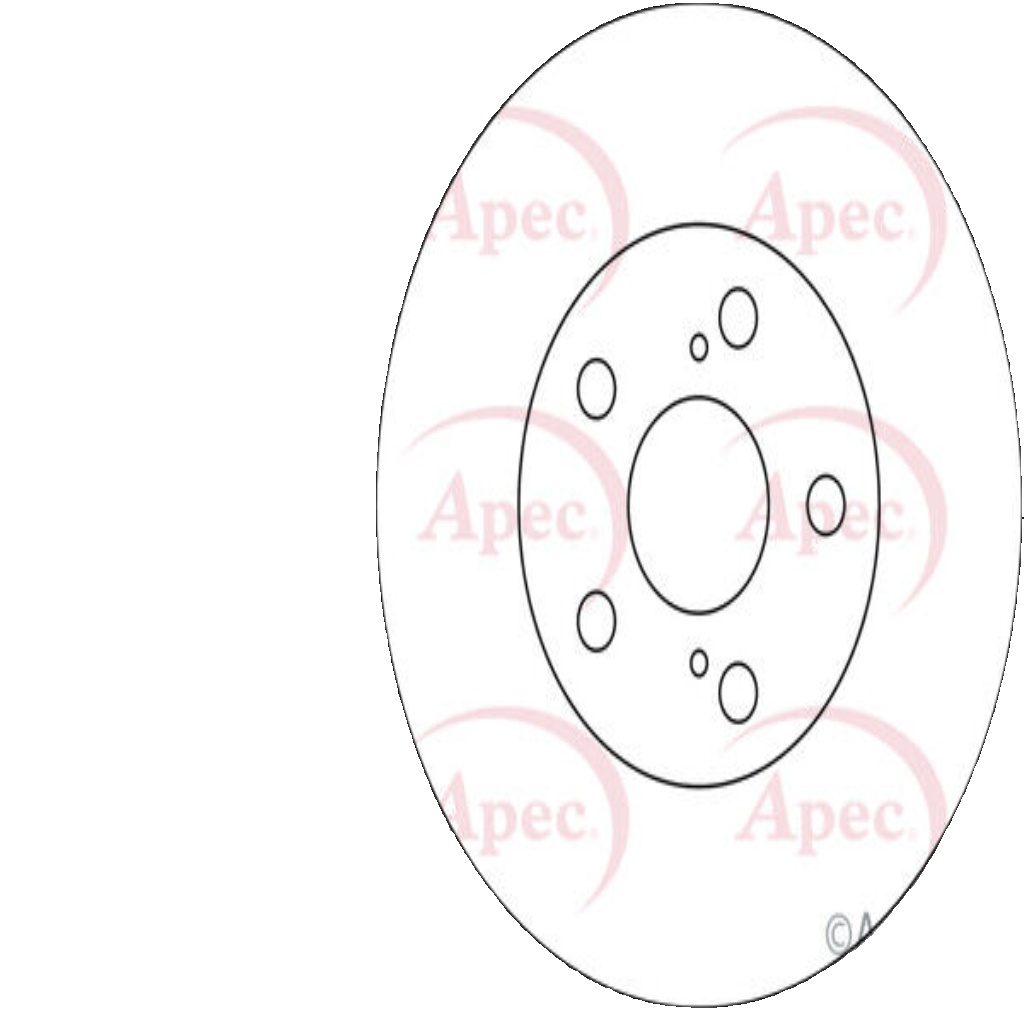 Brake Disc Front Vented Braking Fits Lexus CT Toyota Prius APEC DSK2837