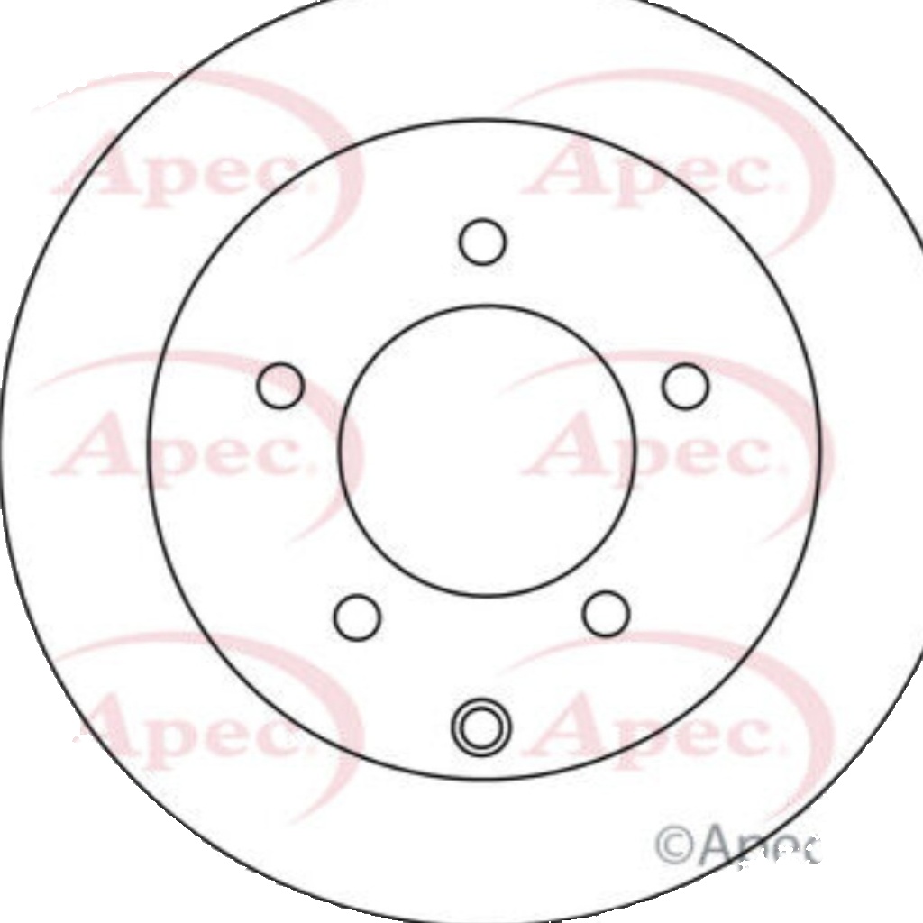 Apec Brake Disc Rear Single 105105515AA 5028906090418 262mm DSK2640