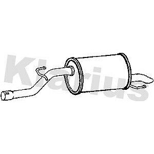 Klarius box with tail pipe fits Fiat grande punto 1.4 09-12 FT931T