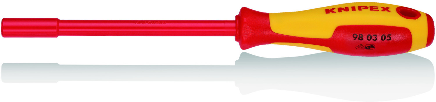 Knipex 98 03 05 VDE Insulated 5mm M2.5 Nut Driver Spinner Screwdriver
