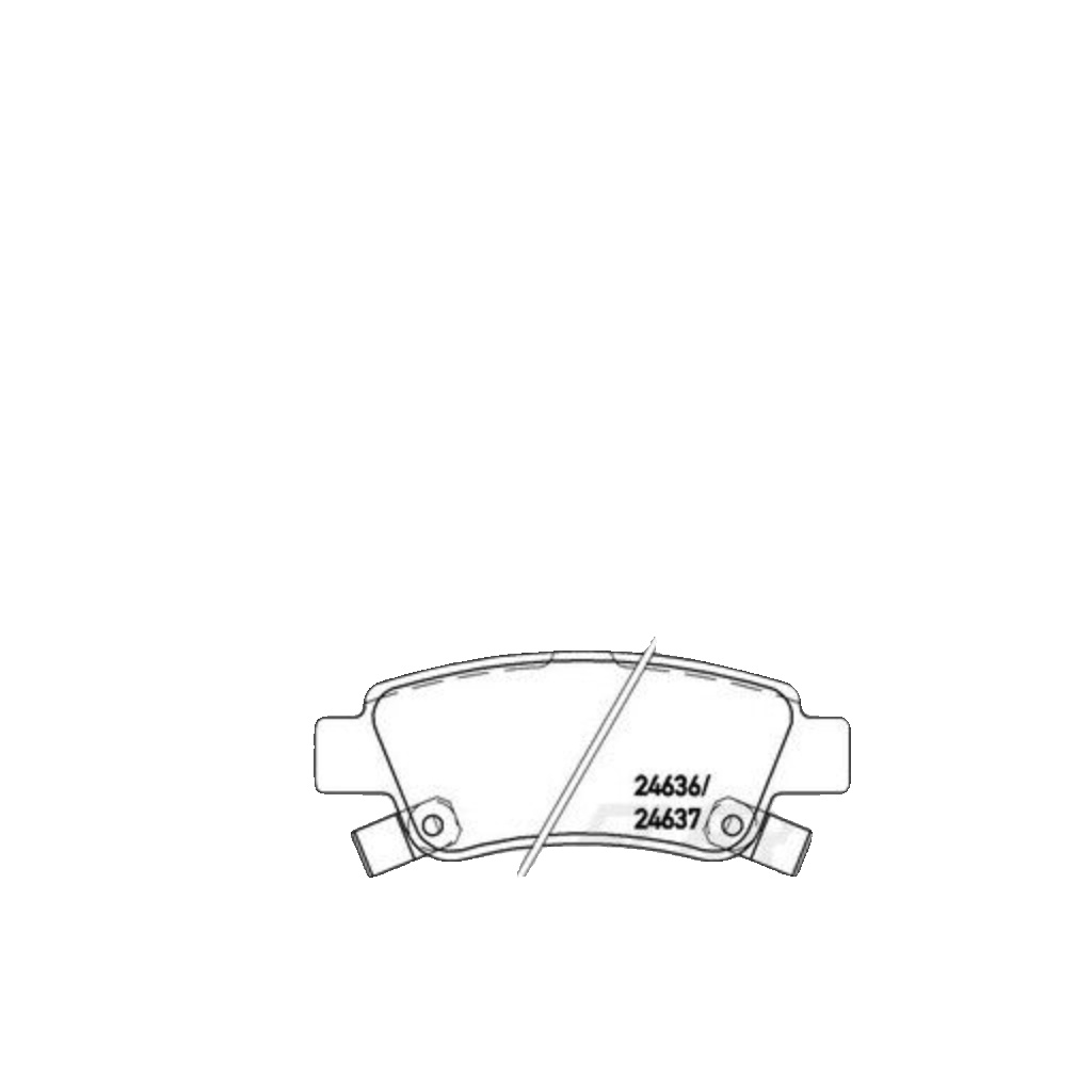 Brembo Brake Pad Rear - P28046