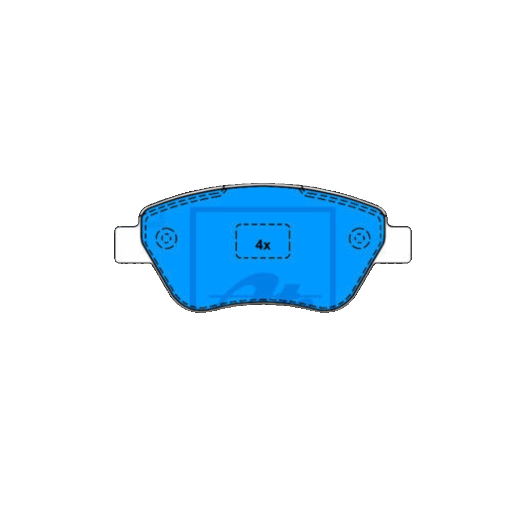 ATE 13.0460-3810.2 Brake Pad Set, disc brake for FIAT,LANCIA
