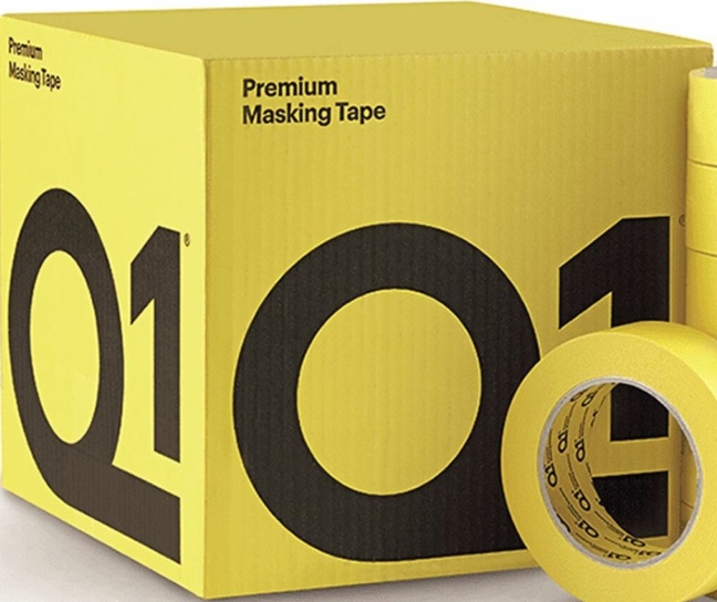 Q1 PREMIUM AUTOMOTIVE MASKING TAPE 110c - Box of 2"" Inch 48mm x 50m 20 Rolls