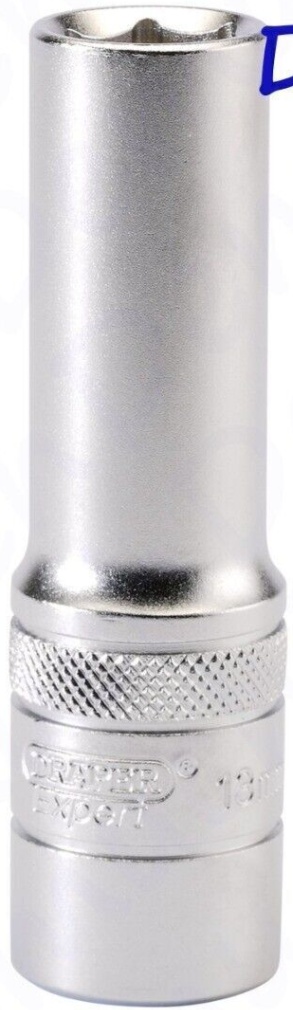 Draper 16646 6 Point Metric Deep Socket 1/2"" Sq Dr 13mm