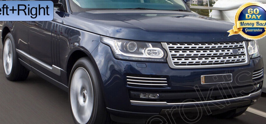 1Pair Front Headlight Lens Cover Fit For Land Rover Range Rover Vogue 2013-2017