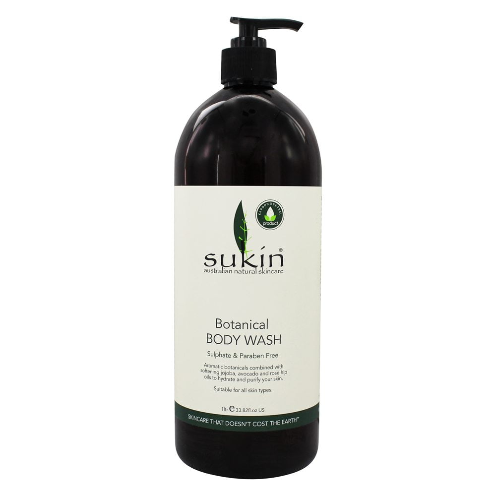 Botanical Body Wash Pump Large 1ltr (Sukin)