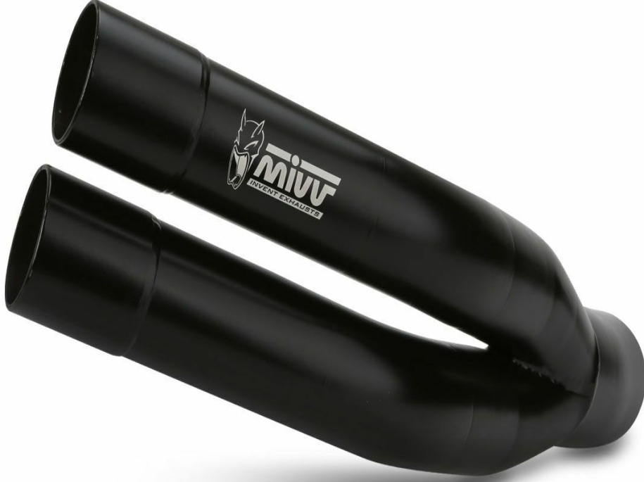 Mivv Exhaust Muffler Double Gun Black Inox black kat KAWASAKI Z 900 2017 > 2019