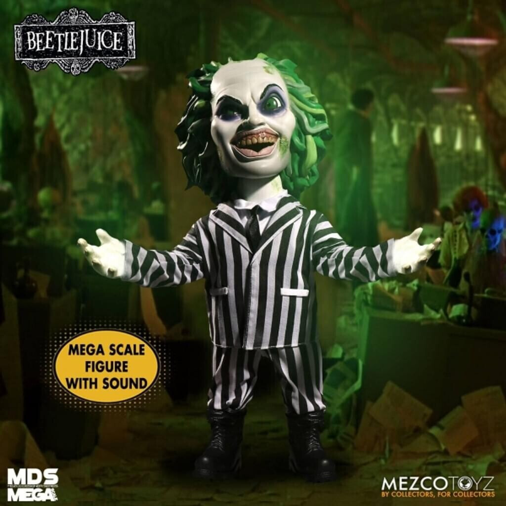 BEETLEJUICE - Beetlejuice MDS Mega Scale Talking Action Figure Mezco