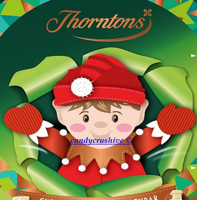 Thorntons Cheeky Elf Advent Calendar Christmas Xmas Fun for Kids 130g