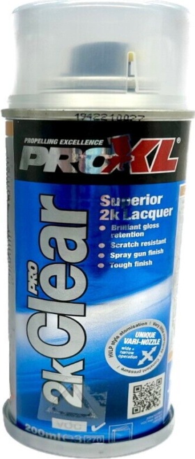 ProXL 2K Clear Lacquer Aerosol for Motorbike & Cars - Petrol Resistant 200ml
