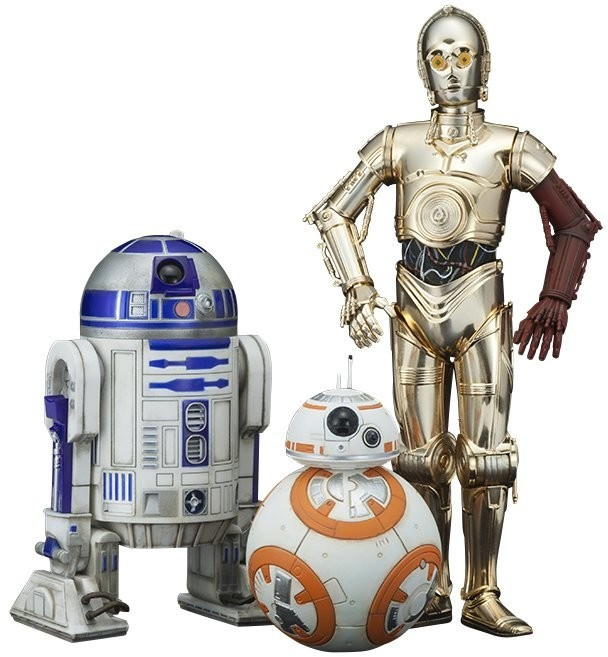 STAR WARS - Episode VII - R2-D2 & C-3PO & BB-8 ArtFX+ 1/10 Pvc Figure Kotobukiya