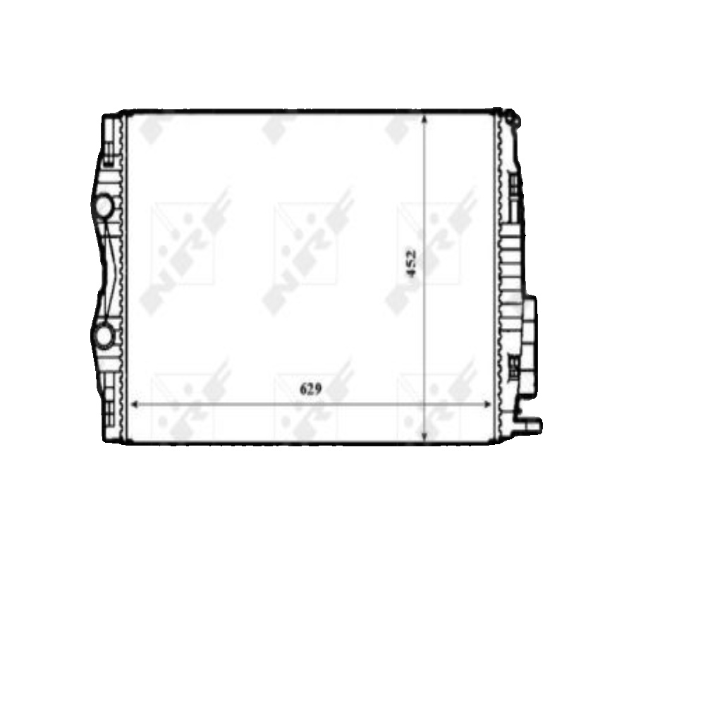 NRF 53843 Radiator, engine cooling for RENAULT