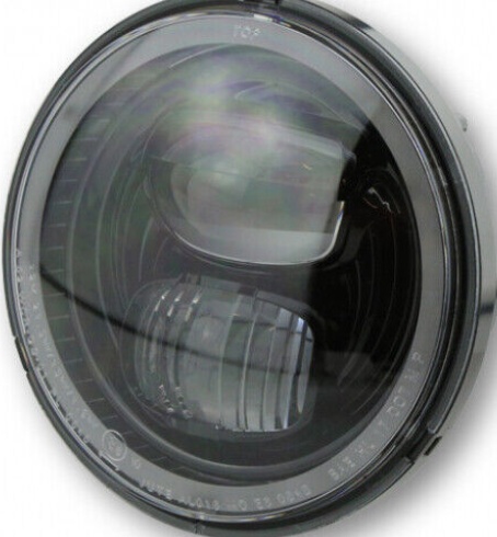 Highsider Pro Type 7-5 3/4 Inch Black Front LED Headlight For Motorcycle