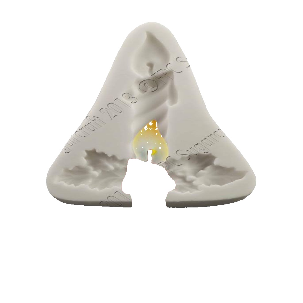 Silicone mould Xmas Candle | Food Use FPC Sugarcraft FREE UK shipping!