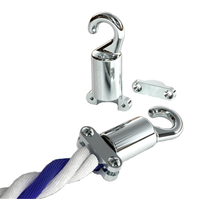 Perma-Cast PH53 0.75"" Chrome Plated Rope Hook - Cleat Type