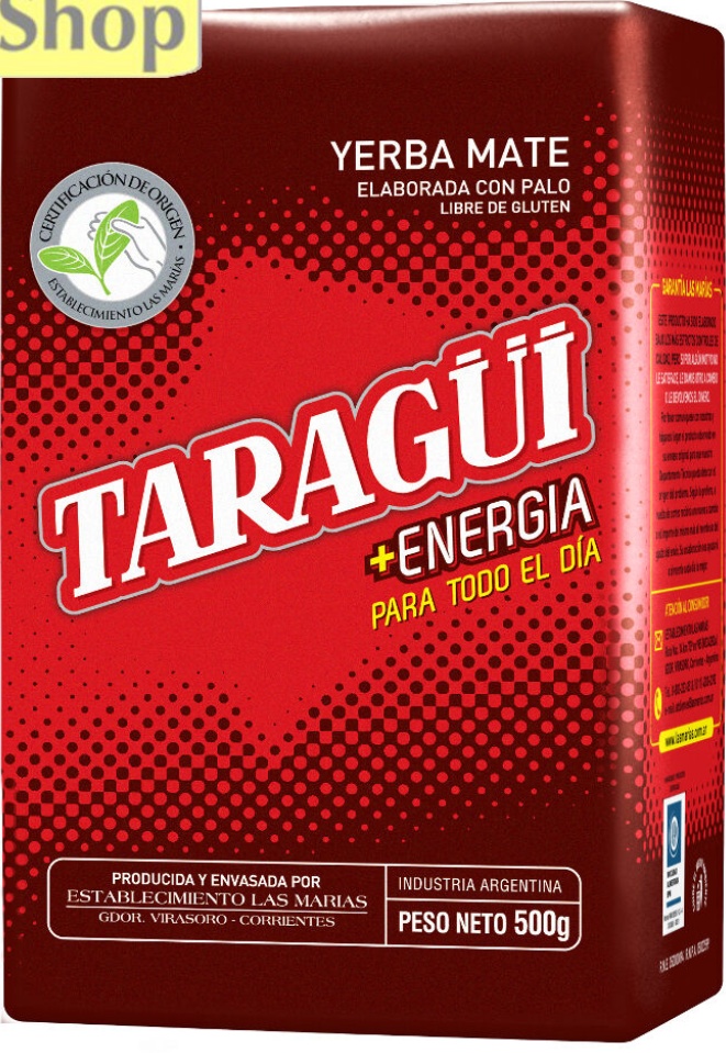 Yerba Mate Taragui Energia Taragui Energy 500g Tea High Caffeine Content
