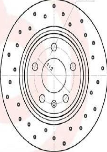 Brembo Brake Disc Pair - 08D0601x