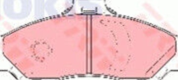 Brake pads GDB3353 TRW for MAZDA FORD