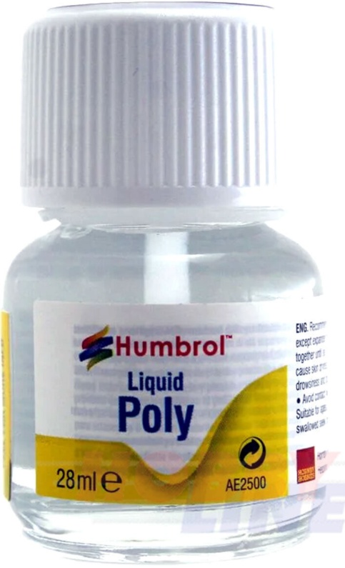 Humbrol Liquid Poly 28ml Bottle Plastic Model Cement Glue AE2500