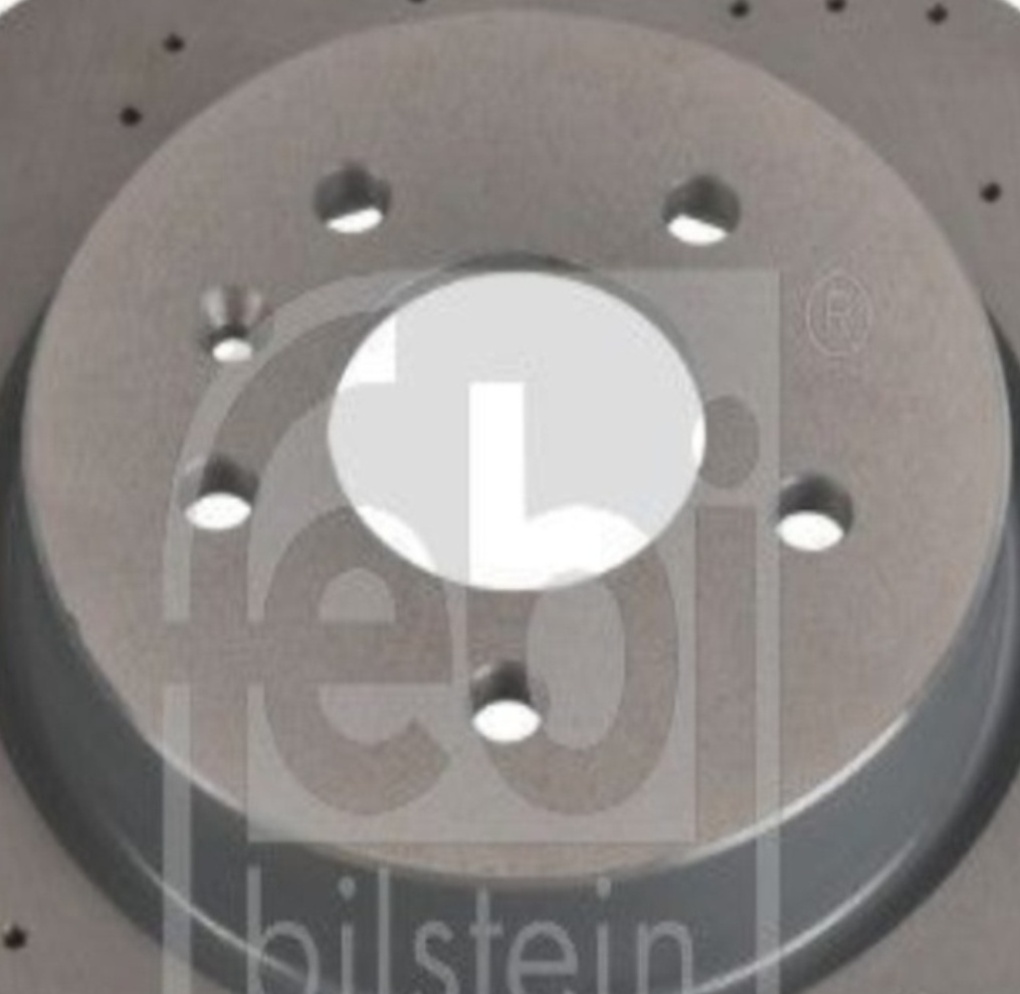 FEBI 108196 Brake Disc Rear Coated 315mm Diameter Fits Opel Astra Astra J