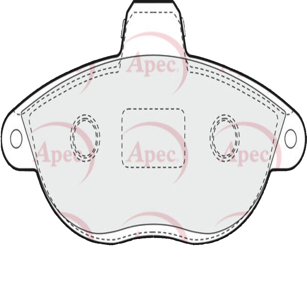 APEC PAD935 Brake Pad Set For Disc Brake Front Fits Citroën Fiat Peugeot