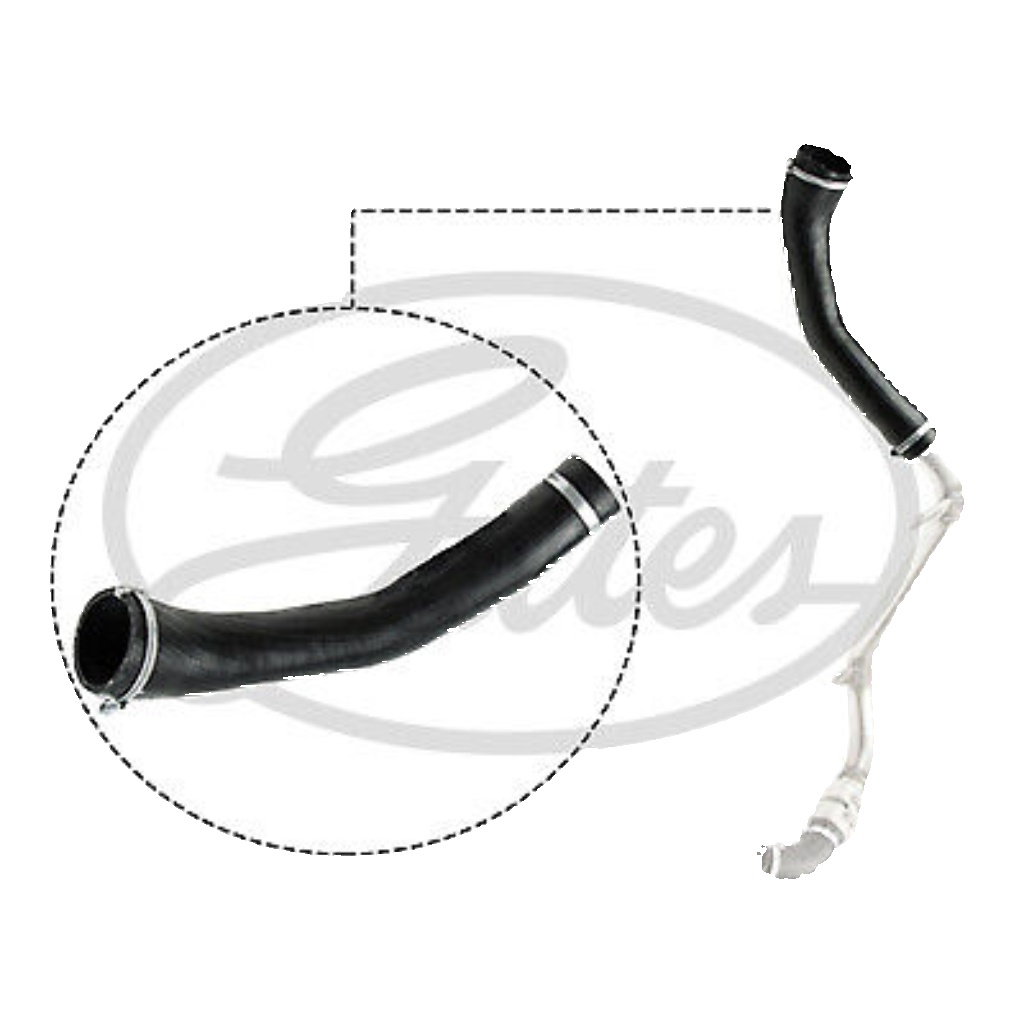 Air duct pipe AEM (Ethylene Acrylate Rubber) 09-0638 GATES for FORD MONDEO IV