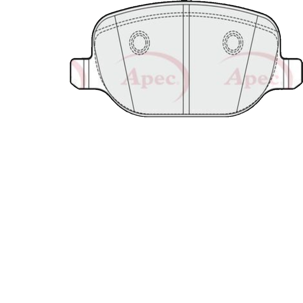 Brake Pad Set For Disc Brake Rear Fits Alfa Romeo 4C 4C Spider APEC PAD2039