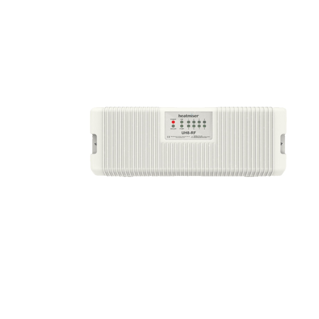 Heatmiser UH8-RF + White NeoAir 8 Zone Wireless Centre Water Underfloor Heating
