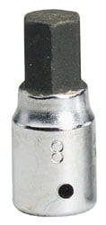 Draper 11128 Elora Hexagon Screwdriver Socket 1/4"" Sq Dr 8mm
