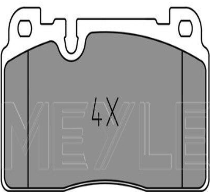 Front MEYLE GERMANY 025 256 4317 Brake Pad Set, disc brake for AUDI,PORSCHE