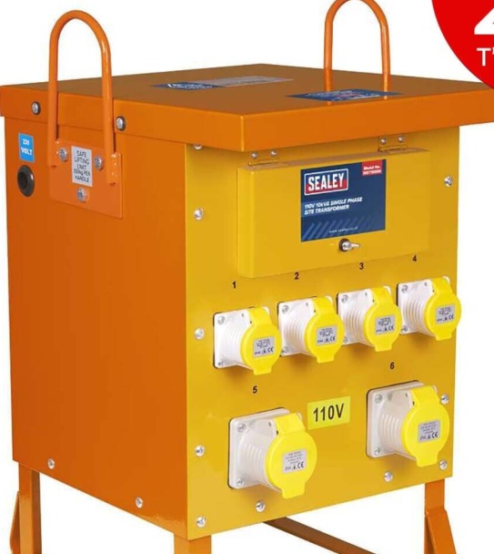 Sealey WST10000 Single Phase Site Transformer 10kVA 110V